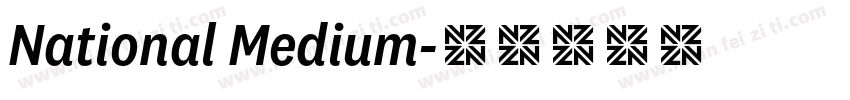 National Medium字体转换